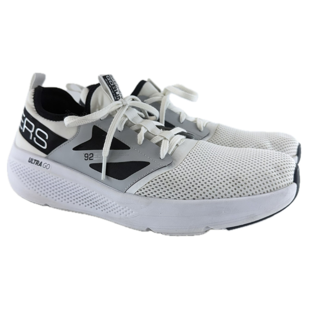 Skechers GoRun Elevate Ultimate Men Size 9.5 White Lace Up Performance Training